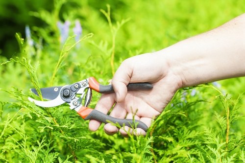 Local transfer station handling garden waste and recyclable materials